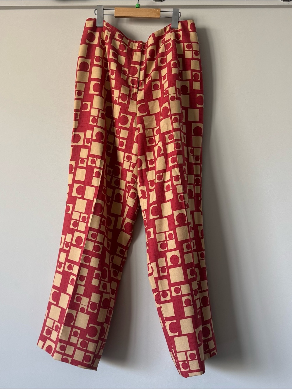 Vintage Talbots Pure Silk Geometric Pants Sz 12